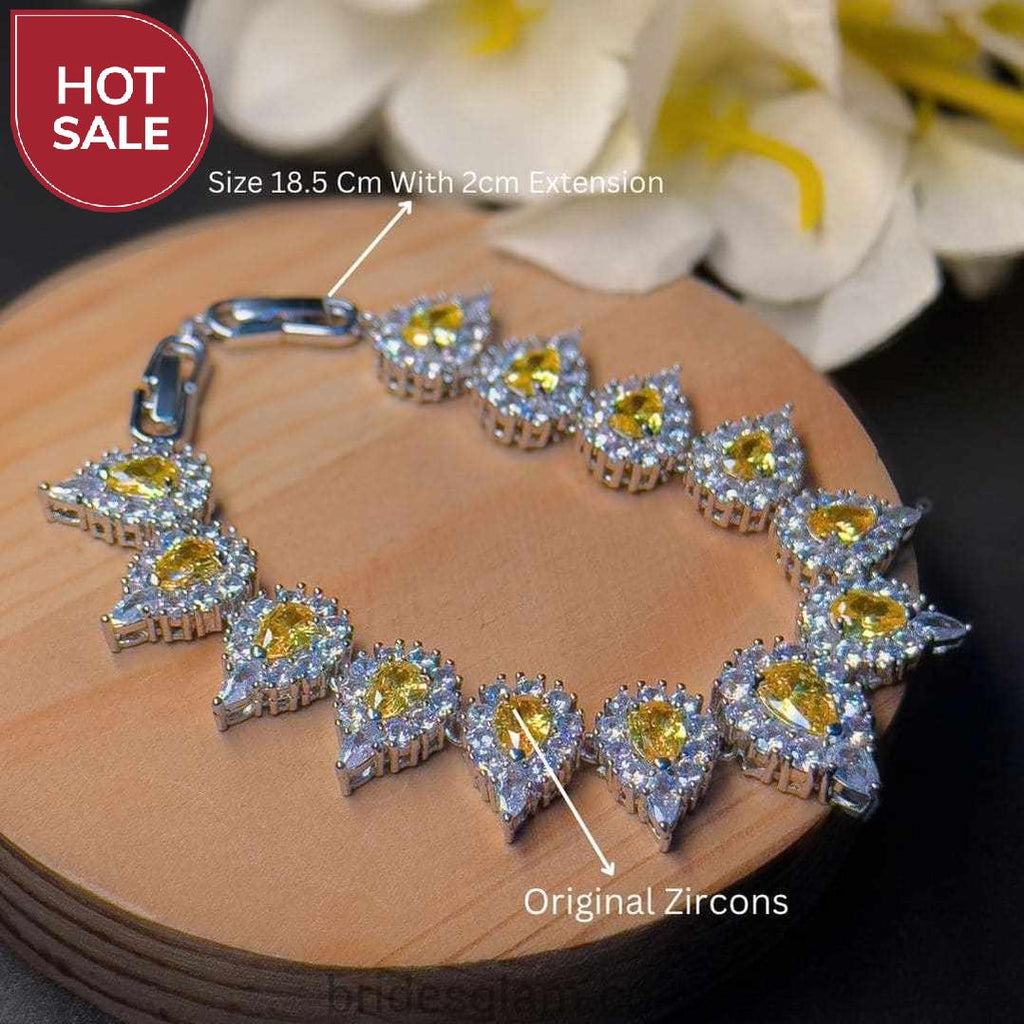 Water Drop Yellow Bracelet