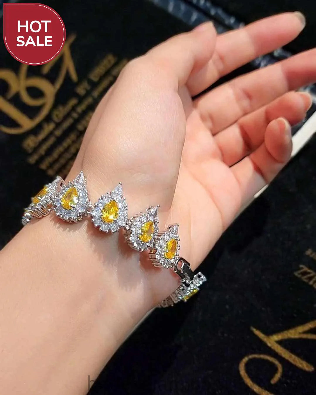 Water Drop Yellow Bracelet