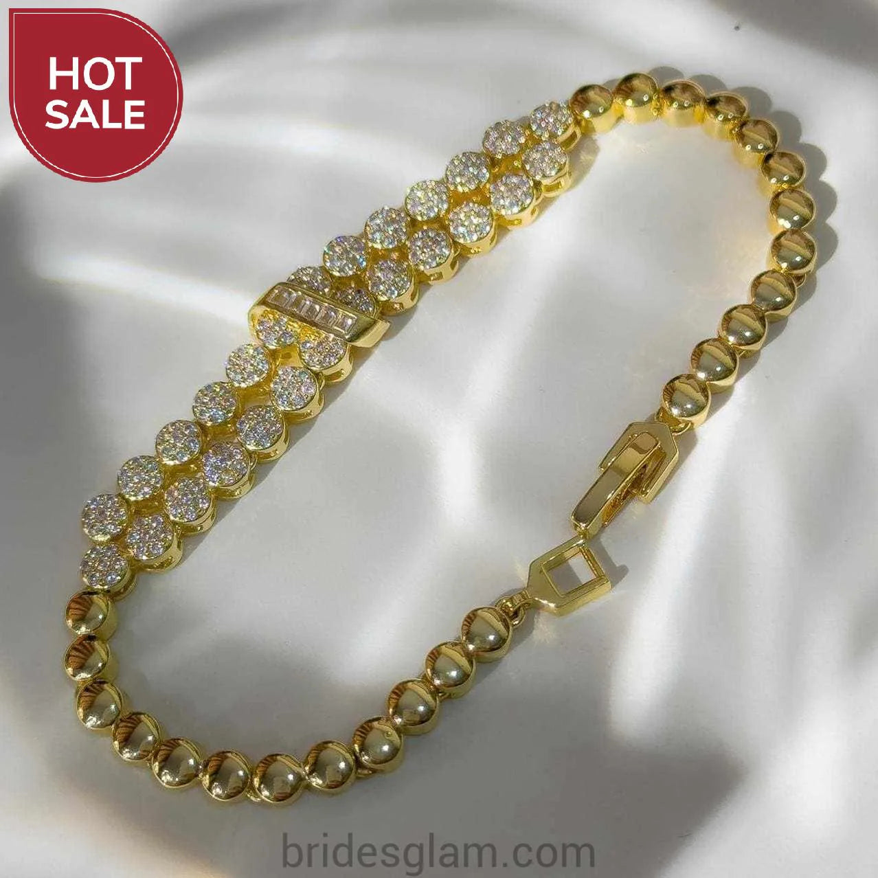 Double Row Cz Bracelet