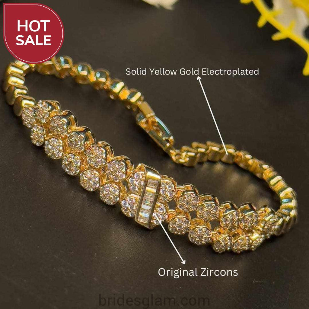 Double Row Cz Bracelet