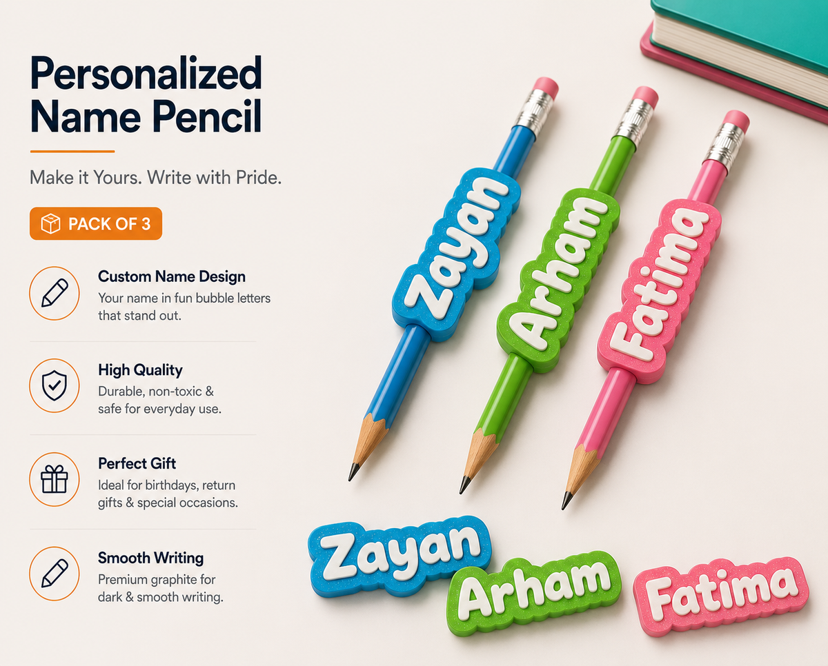 Personalized 3D Name Pencil ✏️