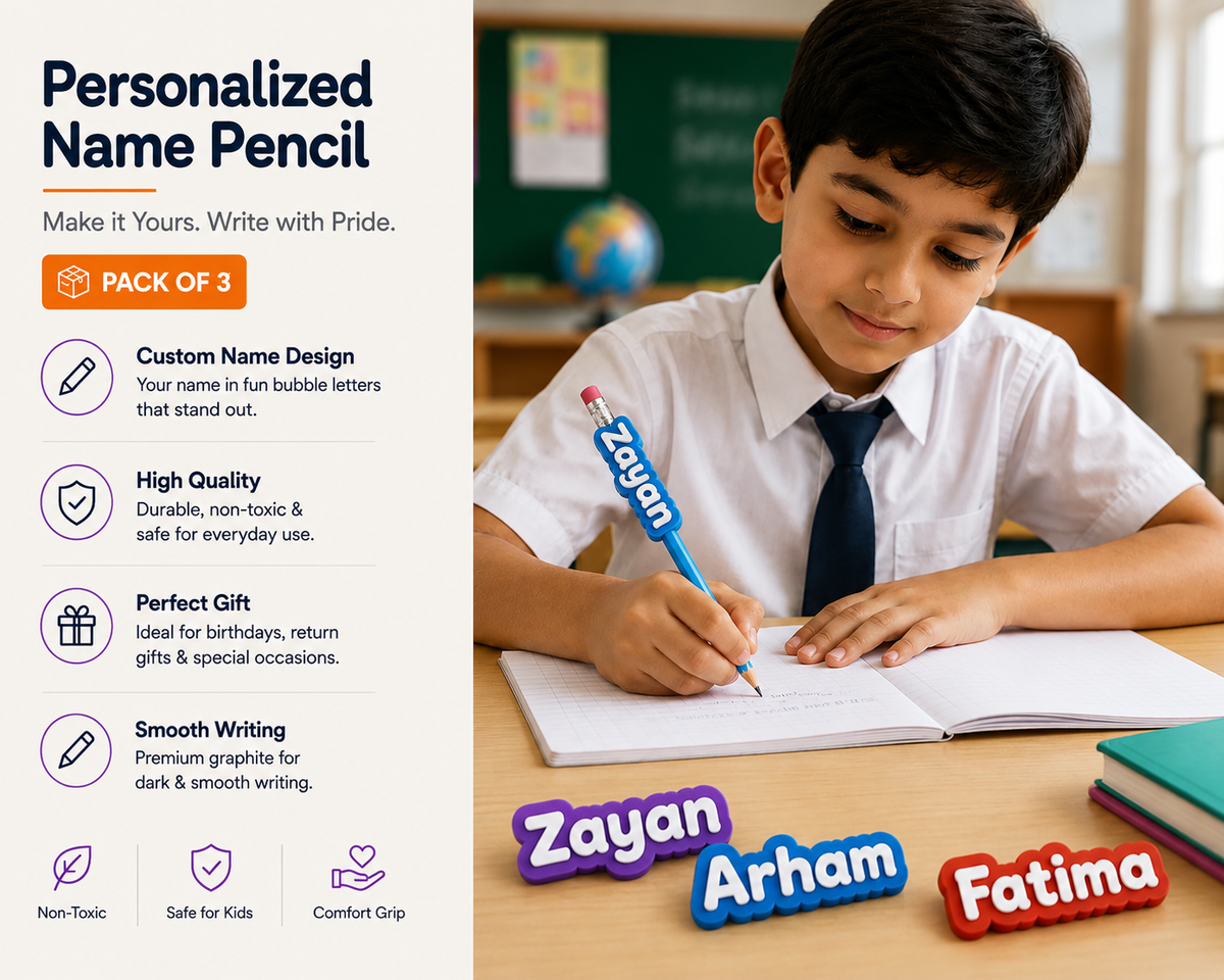 Personalized 3D Name Pencil ✏️