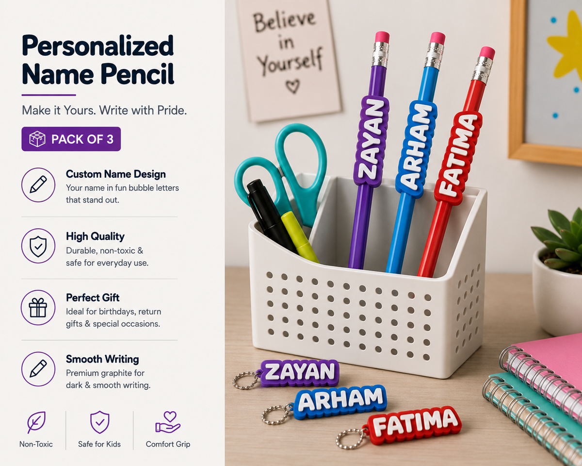 Personalized 3D Name Pencil ✏️